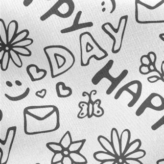 Happy Day Jersey Backed Fleece