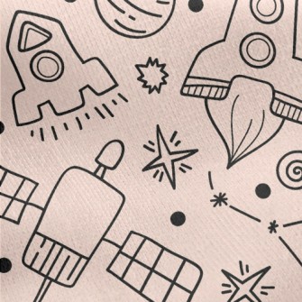 Satellite Space Shuttle Jersey Backed Fleece