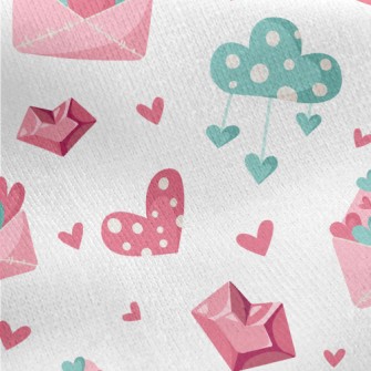 A Letter Full Of Love Jersey Backed Fleece