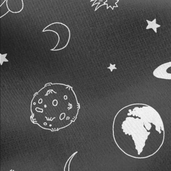 Universe Big And Small Planets Jersey Backed Fleece