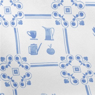 Elegant Flower Tiles Pongee