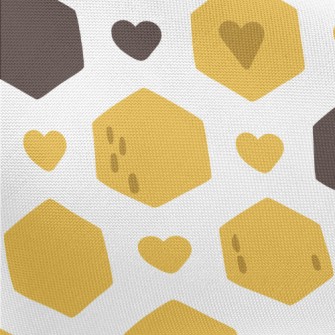 Hexagonal Heart Pongee