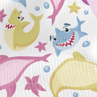 Happy Funny Shark Stretch Jersey