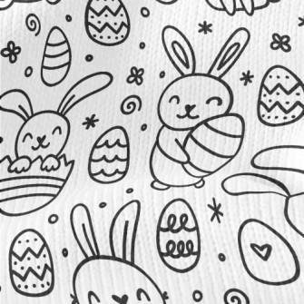 Little White Rabbit And Easter Stretch Jersey