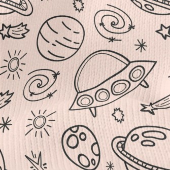 Asteroids And Flying Saucers Stretch Jersey