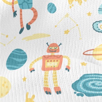Robots Land On Planets Stretch Jersey