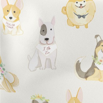 Wedding Gentleman Dog Lightweight Cotton Poplin