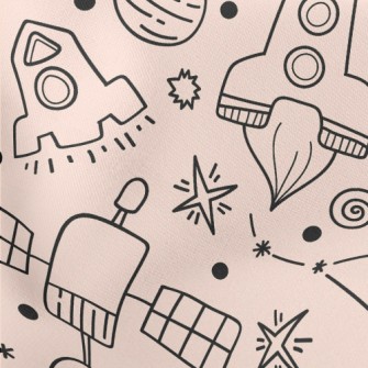 Satellite Space Shuttle Lightweight Cotton Poplin
