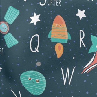 Satellite Space Meow Lightweight Cotton Poplin
