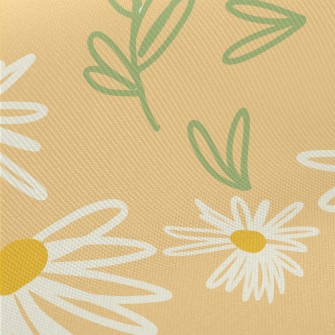 Abstract Doodle Flowers Midweight Cotton Poplin