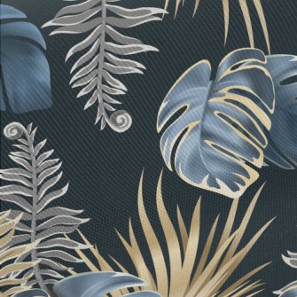 Tropical Auntie Taro Midweight Cotton Poplin