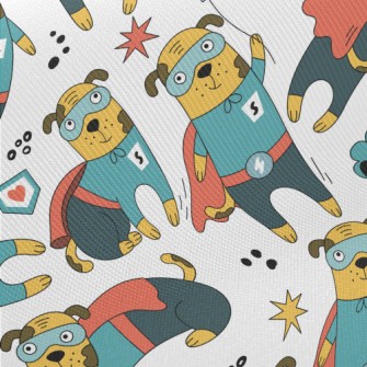 Handsome And Heroic Dog Superm Midweight Cotton Poplin