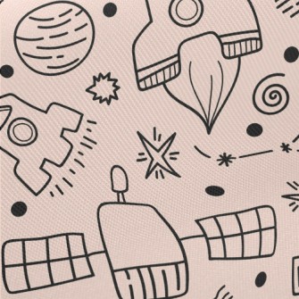 Satellite Space Shuttle Midweight Cotton Poplin