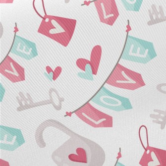 Love Key Lock Of Love Midweight Cotton Poplin