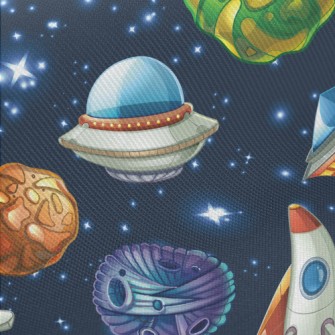 Three-dimensional Planetary Ro Midweight Cotton Poplin