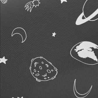 Universe Big And Small Planets Midweight Cotton Poplin