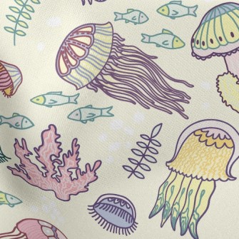 Gorgeous Fantasy Jellyfish Stretch Ponte