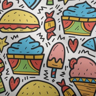 Cartoon Colorful Ice Cream Dobby