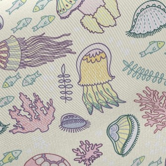Gorgeous Fantasy Jellyfish Twill
