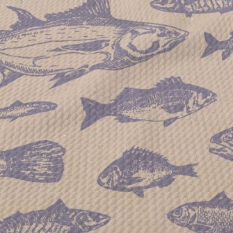 Big Deep Sea Fish Birdseye Piqué