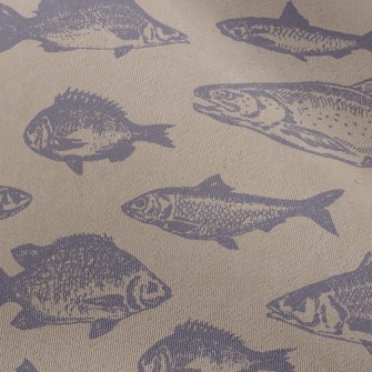 Big Deep Sea Fish Chiffon