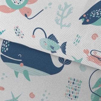 Lantern Fish Stingray Turtle Waterproof Oxford