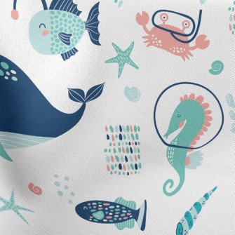 Lantern Fish Stingray Turtle Stretch Ponte