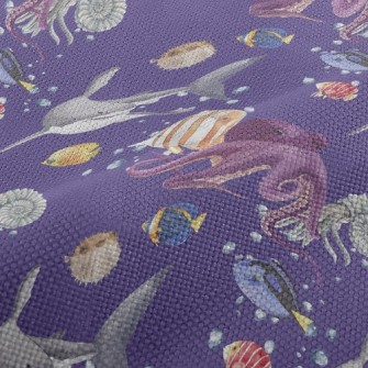 Fierce Creatures Under The Sea Performance Linen