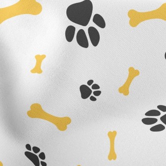 Cute Dog Paw Dog Bone Stretch Ponte