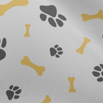 Cute Dog Paw Dog Bone Chiffon