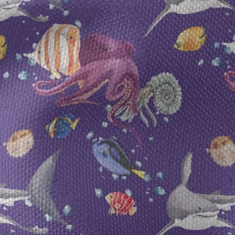 Fierce Creatures Under The Sea Waterproof Canvas