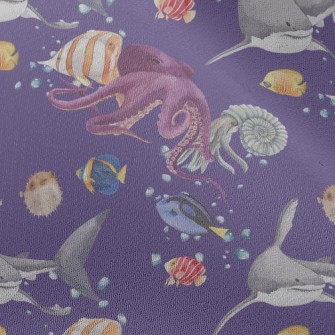 Fierce Creatures Under The Sea Chiffon