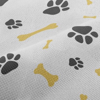 Cute Dog Paw Dog Bone Performance Linen
