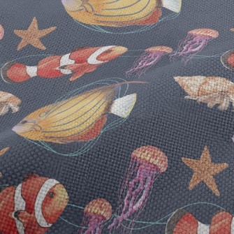 Clown Fish Hermit Crab Jellyfi Performance Linen
