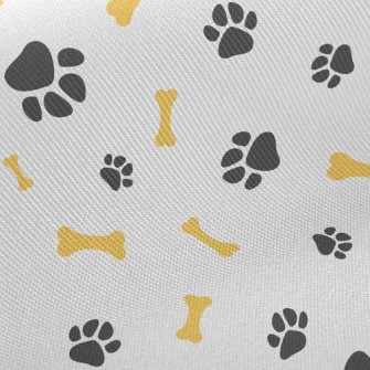 Cute Dog Paw Dog Bone Twill