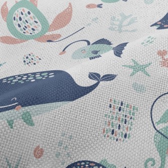 Lantern Fish Stingray Turtle Performance Linen