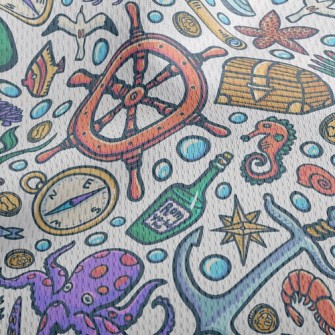 Mysterious Underwater Treasure Athletic Mesh Flat Back