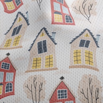 European Style Town House Athletic Mesh Flat Back