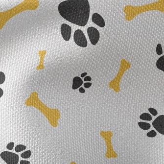 Cute Dog Paw Dog Bone Waterproof Canvas
