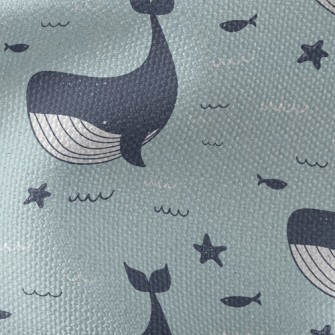 Huge Gentle Whale Waterproof Canvas
