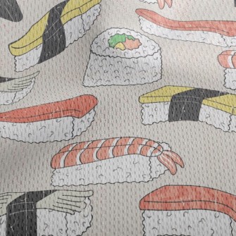 Seafood Japanese Nigiri Sushi Athletic Mesh Flat Back