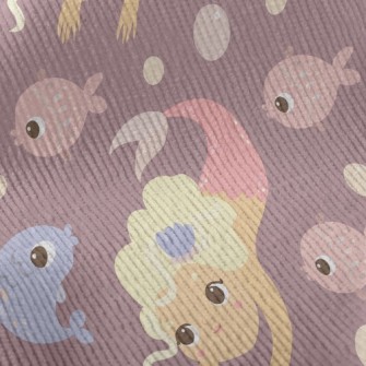 Blonde Mermaid Princess Standard Corduroy