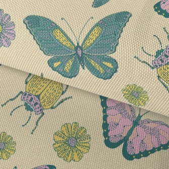 Butterfly Flower Beetle Waterproof Oxford