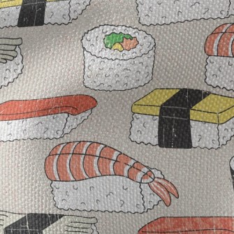 Seafood Japanese Nigiri Sushi Waterproof Canvas