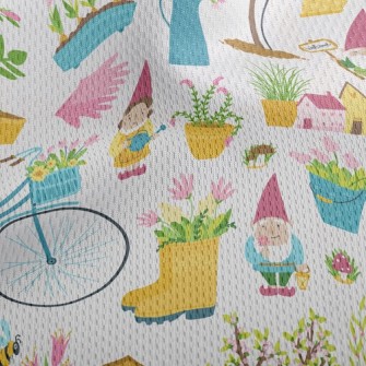 Field Style Gardening Decorati Athletic Mesh Flat Back