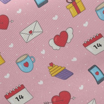 Love Valentine&#39;s Day Twill