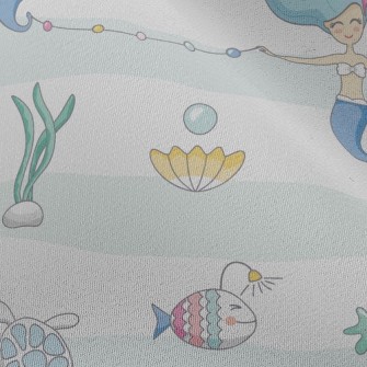 Mermaid Princess And Sea Creat Chiffon