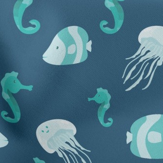 Cute Jellyfish Seahorse Fish Stretch Ponte