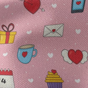 Love Valentine&#39;s Day Waterproof Canvas