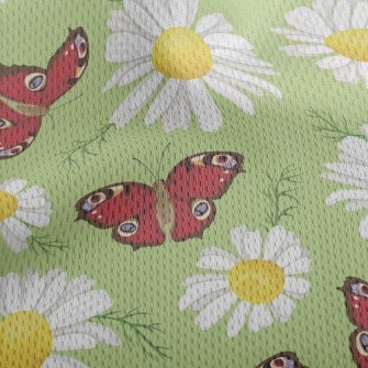 Bright Beautiful Butterfly Athletic Mesh Flat Back